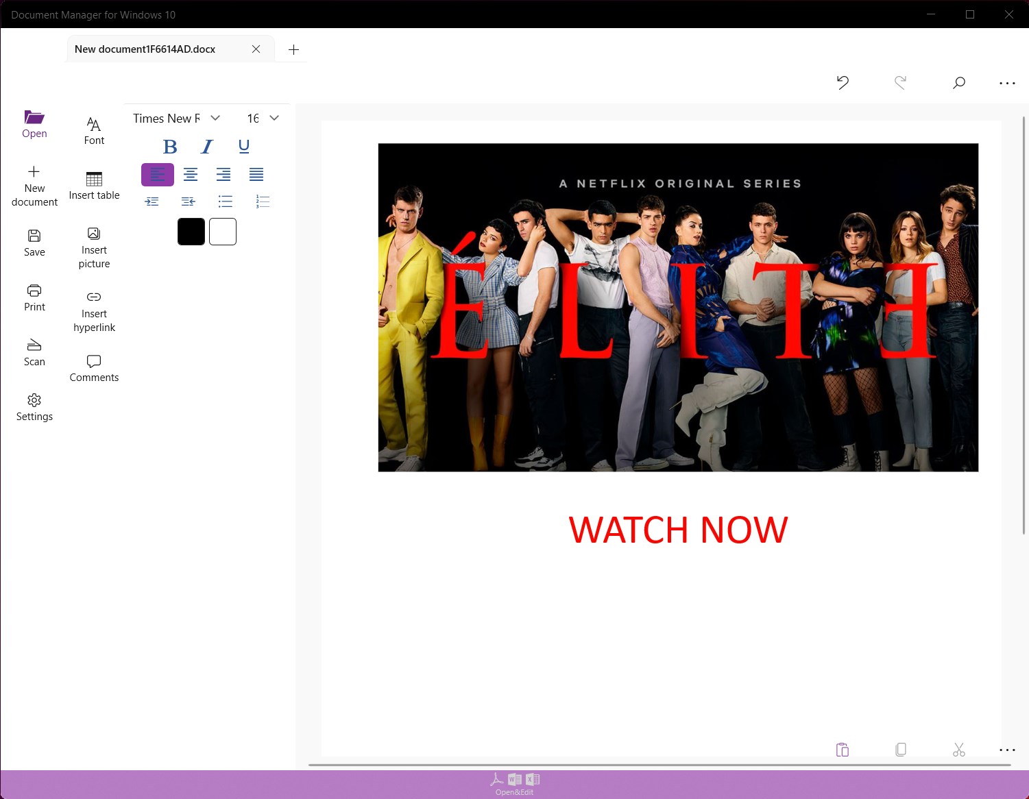 Document Manager for Windows 10 screenshot