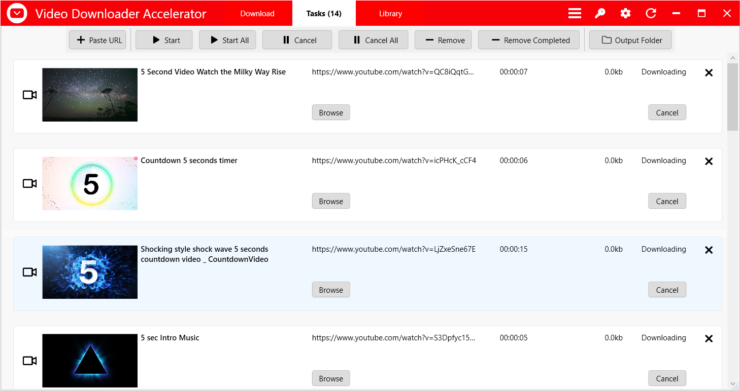 Video Downloader Accelerator screenshot