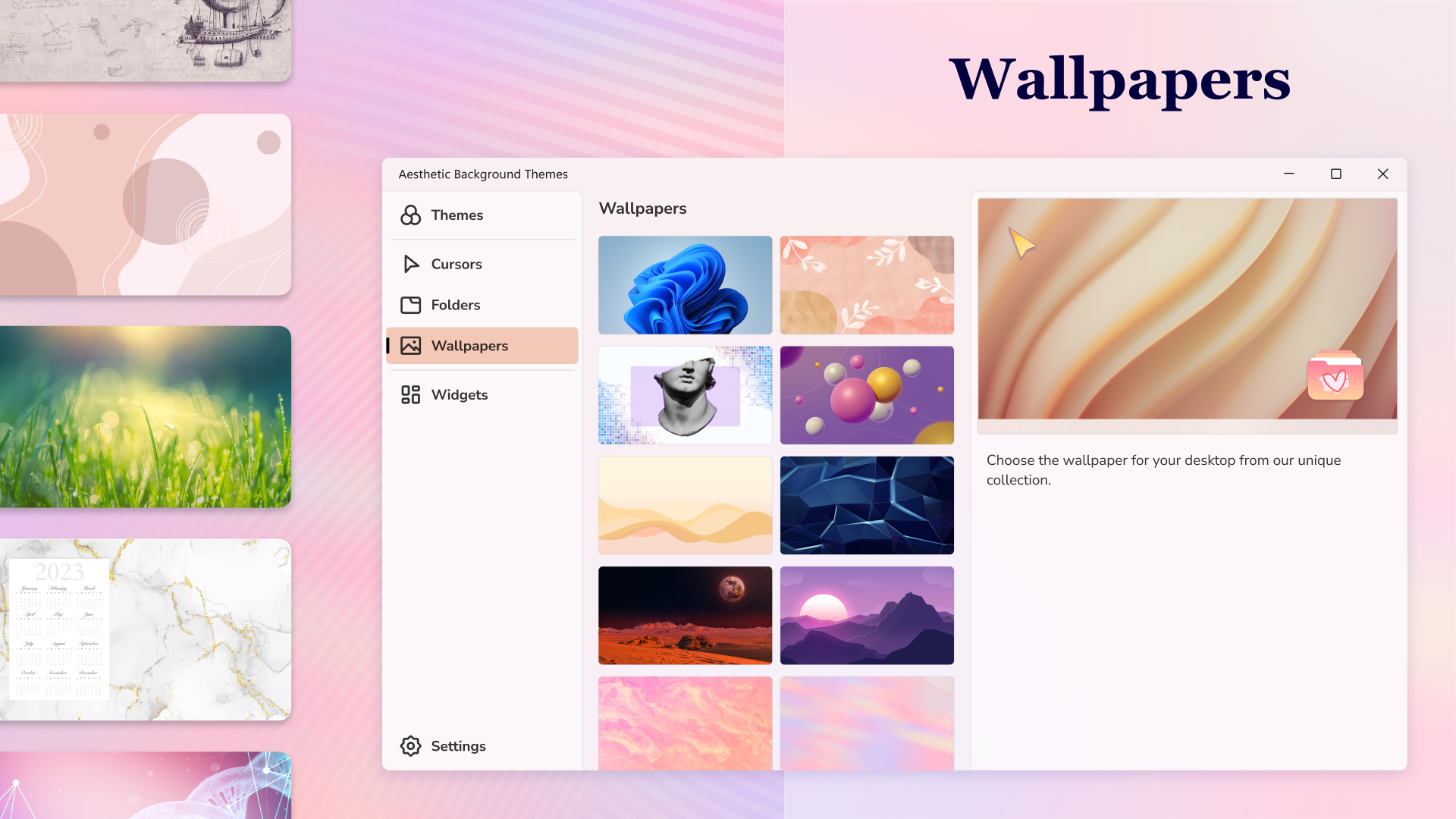 Aesthetic Desktop Themes - HD Wallpapers & Widgets screenshot